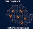 Nationwide coverage map